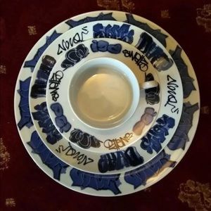 New York Delft pattern by Lovegrove & Repucci.1SET